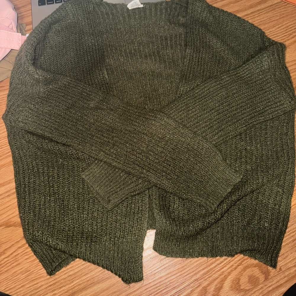 green tilly’s cardigan